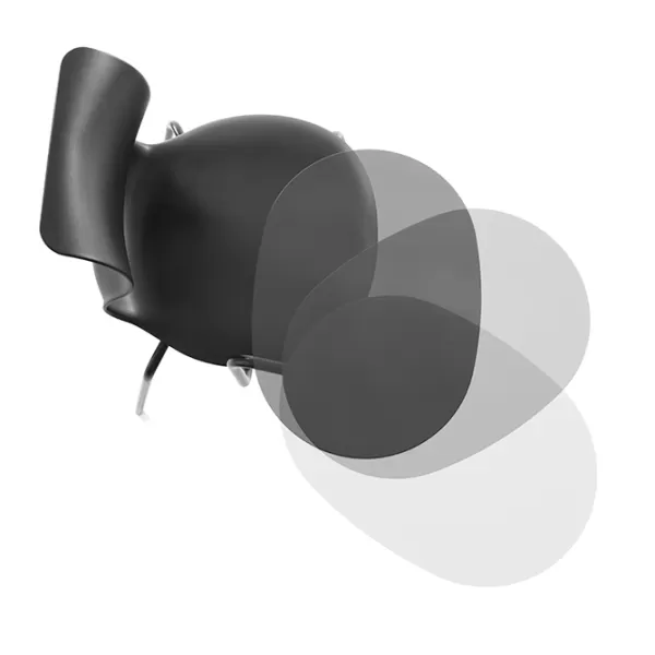 FLÖTOTTO - PRO ARMCHAIR Vierstern-Aluminiumgestell mit Rollen