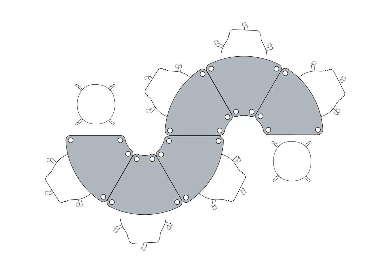 FLÖTOTTO - FLEX TABLE Segment 160