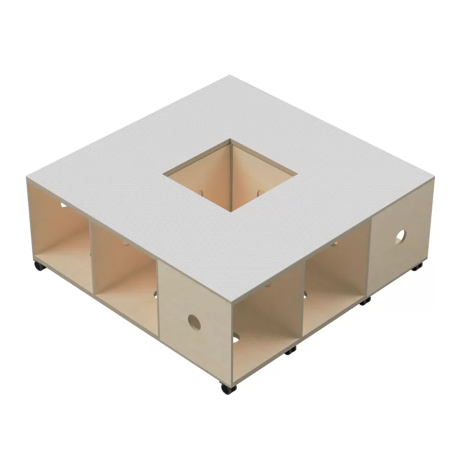FLÖTOTTO - ACTIVE Steckbaustein-Platte 40x40